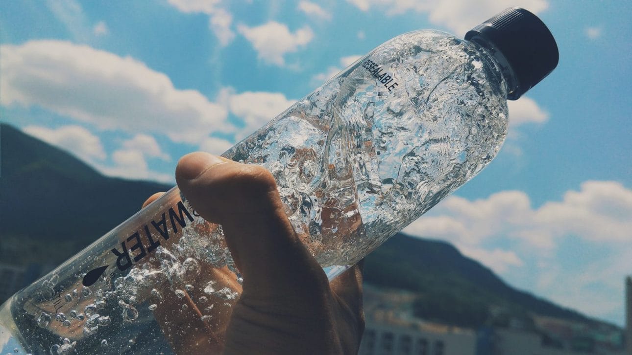 clear plastic bottle